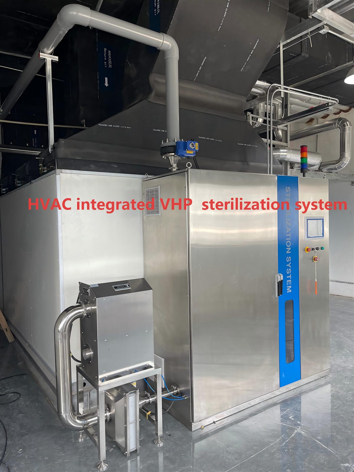 FGVHP1000 HVAC-integrated VHP sterilization system at CSPC Megalith Biopharmaceutical Qinhuangdao facility
