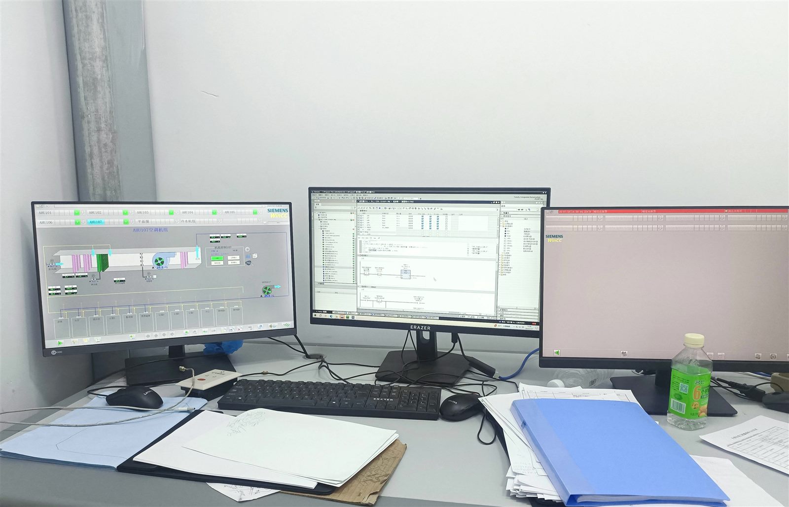 PLC touchscreen real-time monitoring interface
