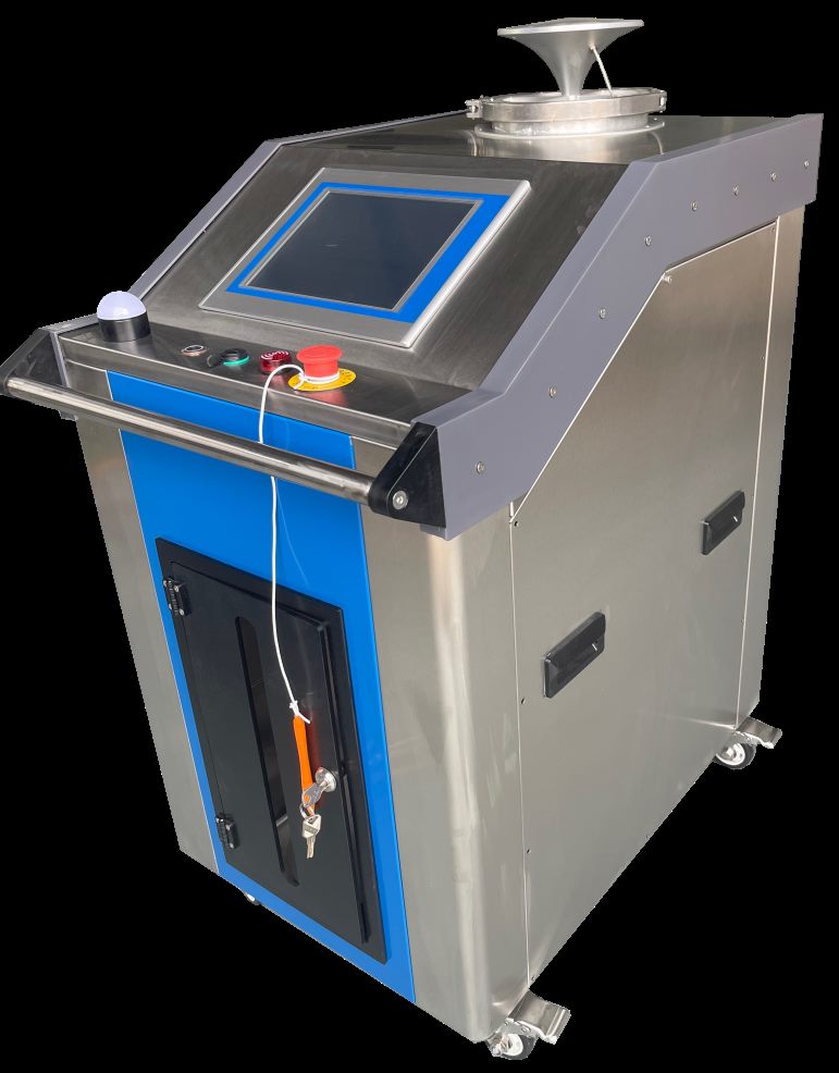 Mobile VHP room sterilizer front view with touchscreen control